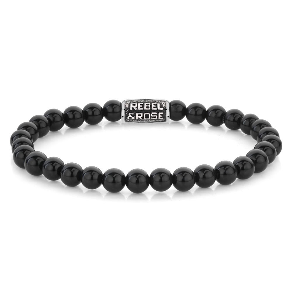 Rebel and Rose Black Velvet Vintage 6mm Bracelet-PEROZ Accessories