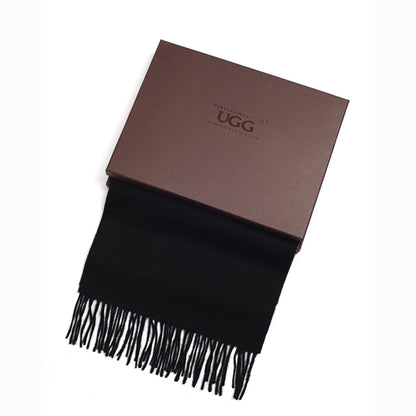 Ugg Cashmere &amp; Wool Scarf Charcoal-Scarves-PEROZ Accessories