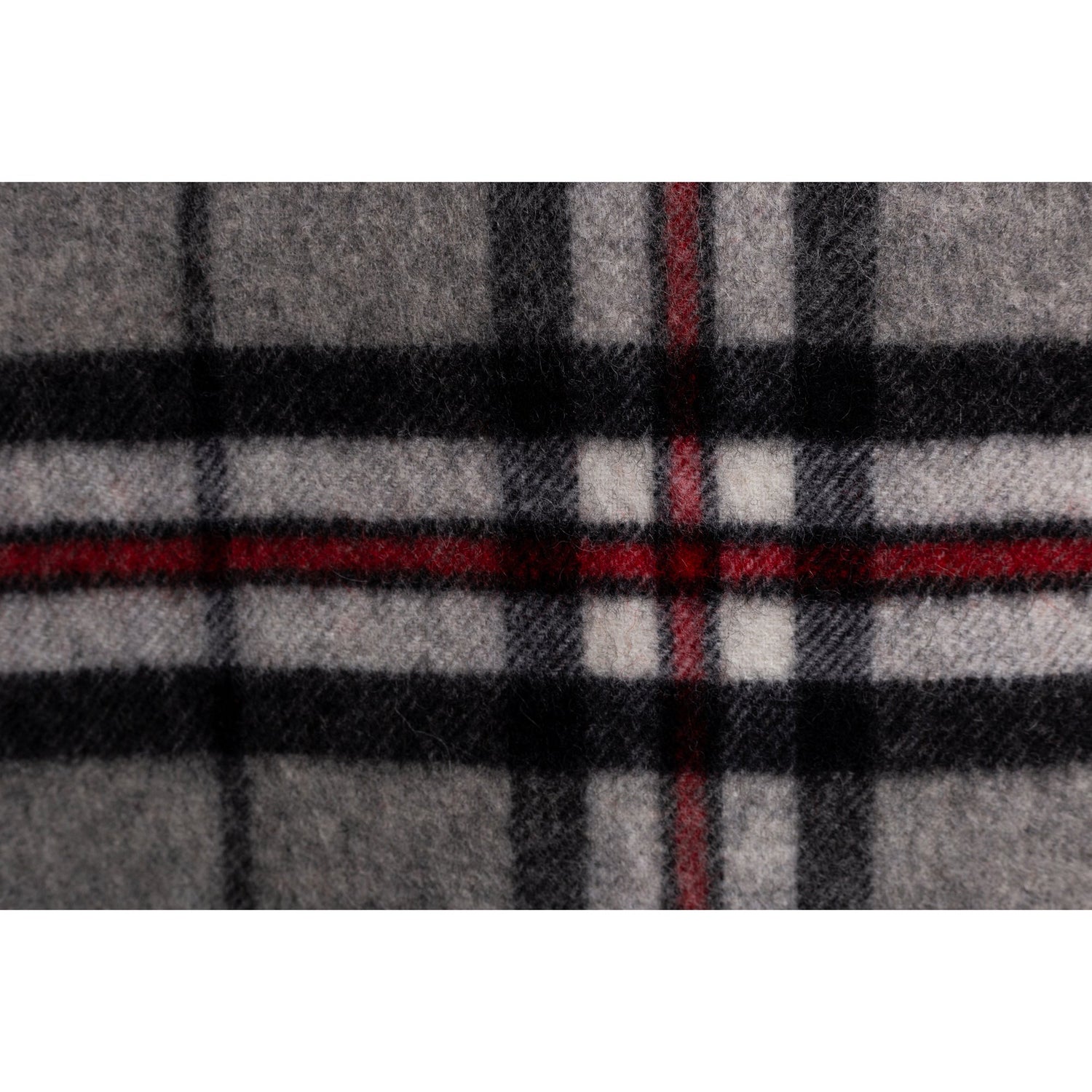 Ugg 100% Wool Scarf Ash Grey and Black Check-Scarves-PEROZ Accessories