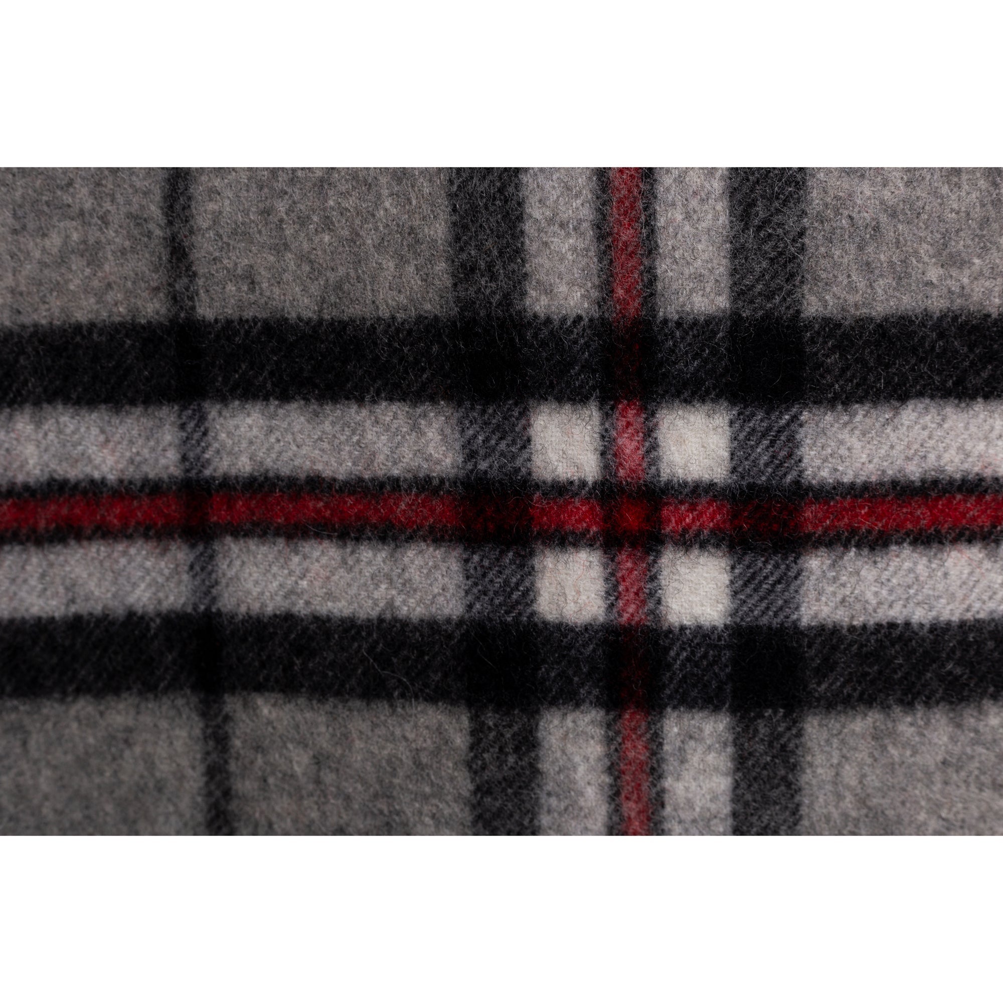 Ugg 100% Wool Scarf Ash Grey and Black Check-Scarves-PEROZ Accessories