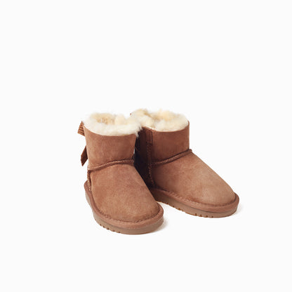 Ugg Kids One Bailey Bow Corduroy Boots (Water Resistants)-Kid Boots-PEROZ Accessories