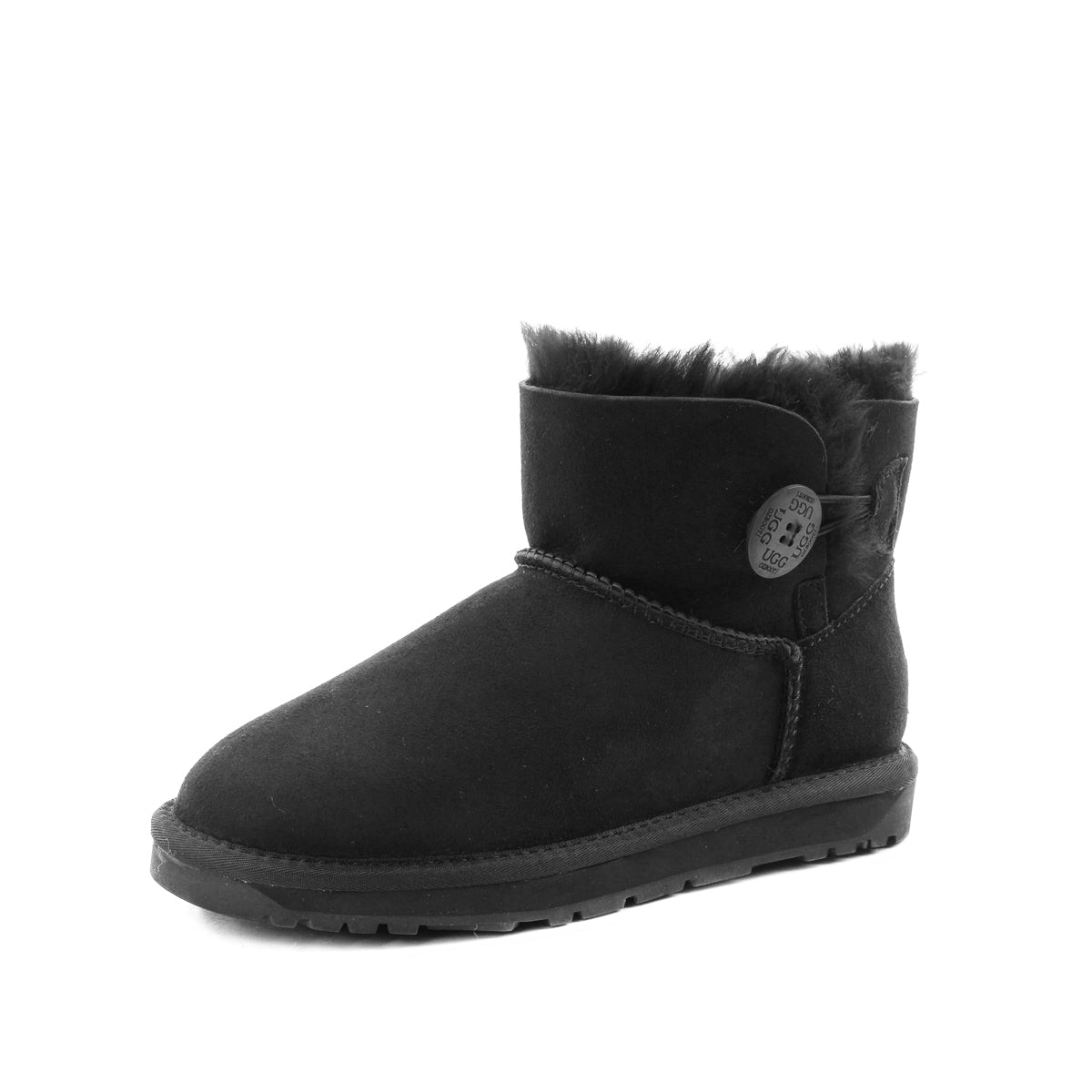 Ugg Classic Mini Button Boots (Water Resistant)-Boots-PEROZ Accessories