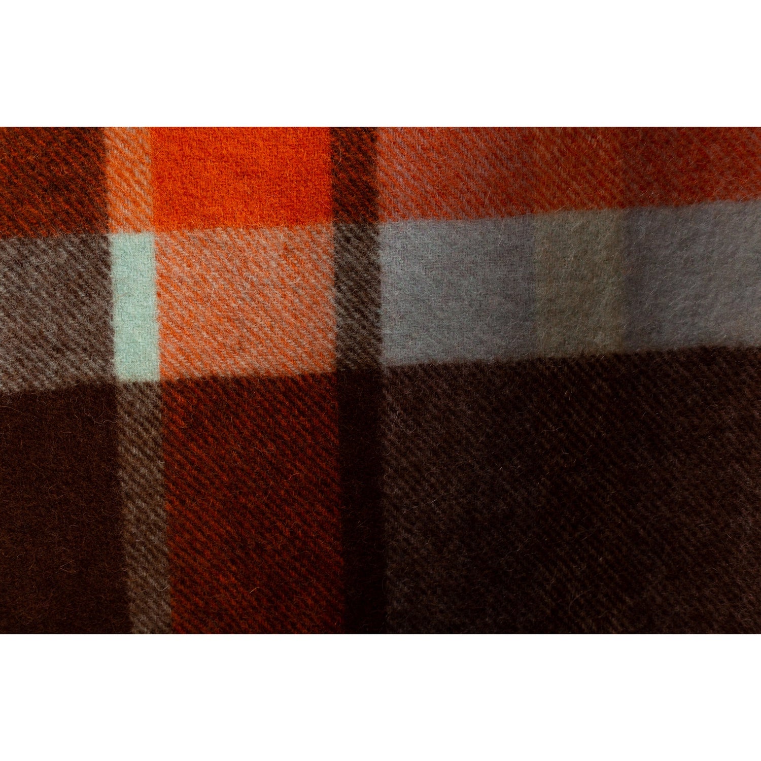 Ugg 100% Wool Scarf Maroon and Light Grey Check-Scarves-PEROZ Accessories
