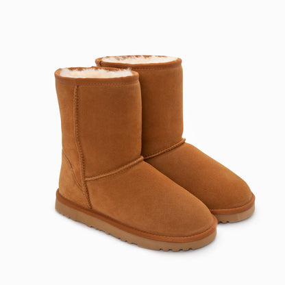Ugg Boots Genuine Australian Sheepskin Unisex Short Classic Suede-Boots-PEROZ Accessories