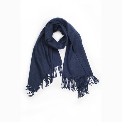 Ugg Cashmere &amp; Wool Wrap Navy-Wrap-PEROZ Accessories
