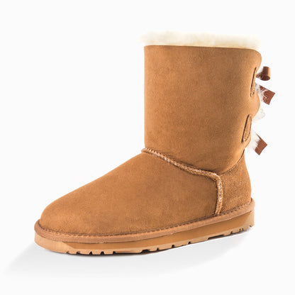 Ugg Classic Bailey Bow Boots (Water Resistant)-Boots-PEROZ Accessories