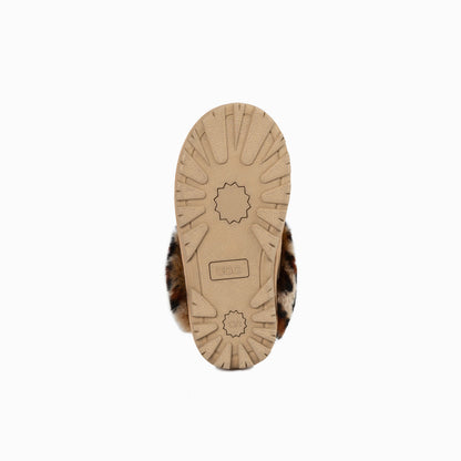 Ugg Kids Coquette Slipper (Leopard Print)(Water Resistant)-Slippers-PEROZ Accessories