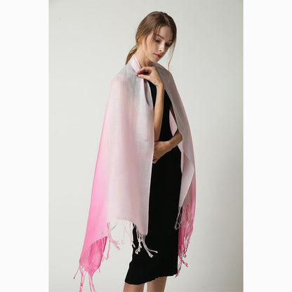 Ugg 100% Merino Wool Tie Dye Scarf Pink and Rose-Scarves-PEROZ Accessories
