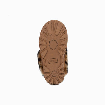 Ugg Kids Coquette Slipper (Leopard Print)(Water Resistant)-Slippers-PEROZ Accessories