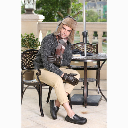 Ugg Mens Silver Stud Tab Glove (Touch Screen)-Gloves-PEROZ Accessories