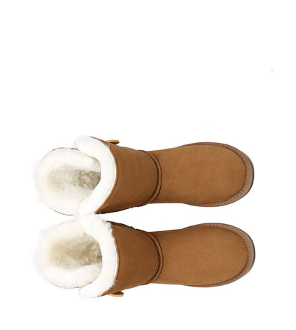 TARRAMARRA Short Button UGG Boots - 811025-Boots-PEROZ Accessories