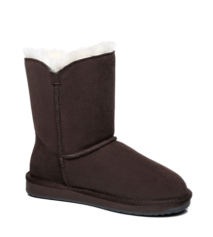 TARRAMARRA Short Button UGG Boots - 811025-Boots-PEROZ Accessories