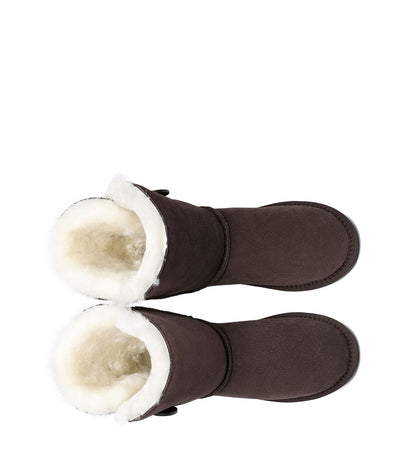 TARRAMARRA Short Button UGG Boots - 811025-Boots-PEROZ Accessories