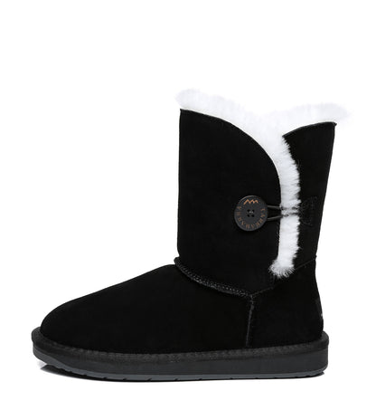 TARRAMARRA Short Button UGG Boots - 811025-Boots-PEROZ Accessories