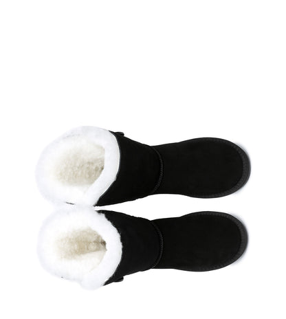 TARRAMARRA Short Button UGG Boots - 811025-Boots-PEROZ Accessories