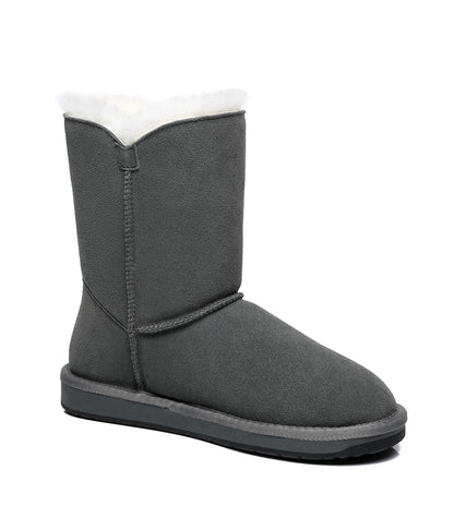 TARRAMARRA Short Button UGG Boots - 811025-Boots-PEROZ Accessories