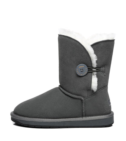 TARRAMARRA Short Button UGG Boots - 811025-Boots-PEROZ Accessories