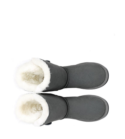 TARRAMARRA Short Button UGG Boots - 811025-Boots-PEROZ Accessories