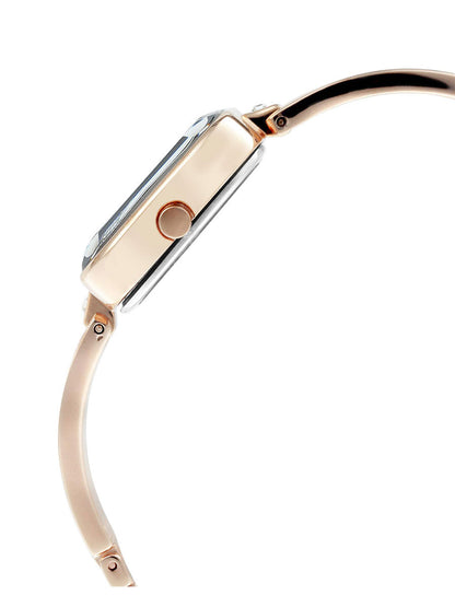 Titan Raga Viva Blue Dial With Rose Gold Metal Strap Watch for Women-PEROZ Accessories