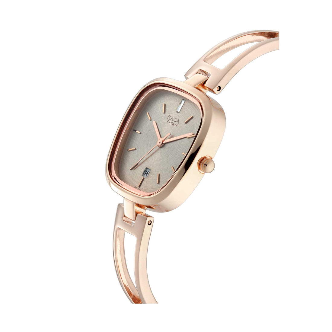 Titan Raga Viva Grey Dial Analogue Rose Gold Metal Strap watch for Women-PEROZ Accessories