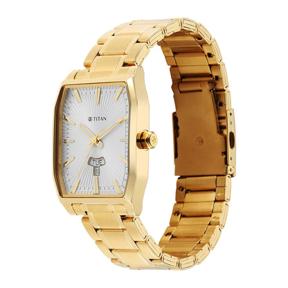 Titan Regalia Opulent White Dial Watch for Men-PEROZ Accessories