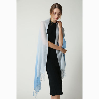 Ugg 100% Merino Wool Tie Dye Scarf Dawn and Blue-Scarves-PEROZ Accessories