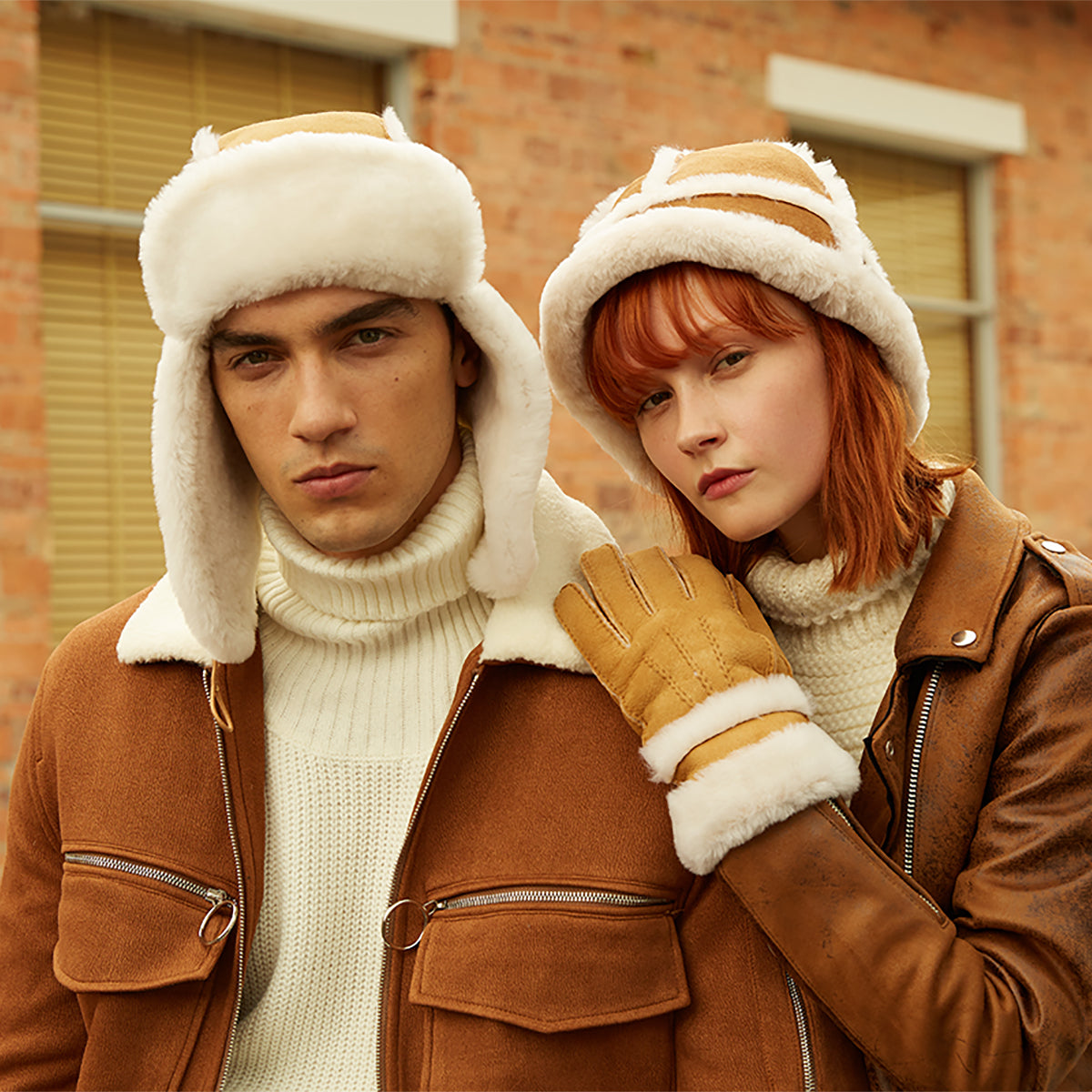 Ugg Button Aviator Hat-Hats-PEROZ Accessories