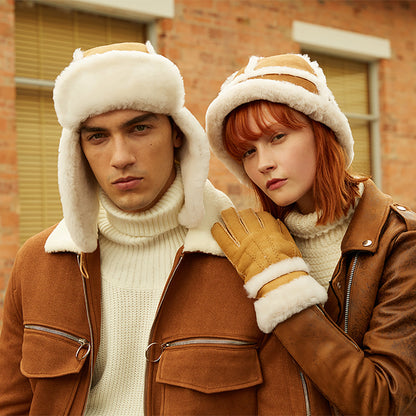 Ugg Button Aviator Hat-Hats-PEROZ Accessories