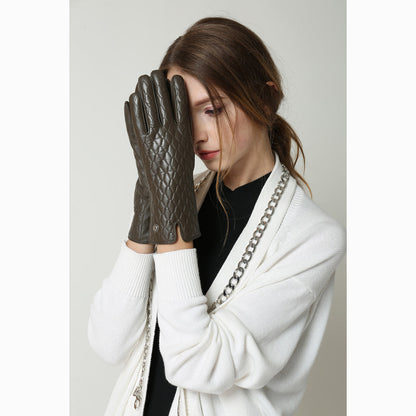 Ugg Ladies Diamond Stitch Glove-Gloves-PEROZ Accessories