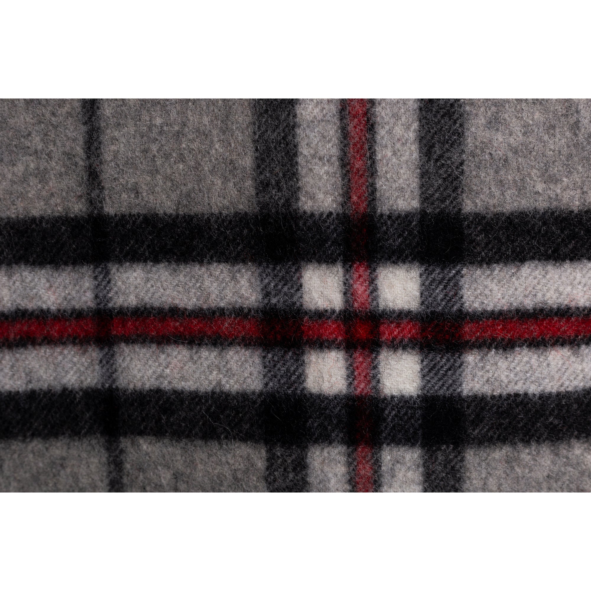 Ugg 100% Wool Scarf Ash Grey and Black Check-Scarves-PEROZ Accessories