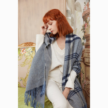 Ugg 100% Australian Merino Wool Reversible Wrap Slate Grey-Wrap-PEROZ Accessories