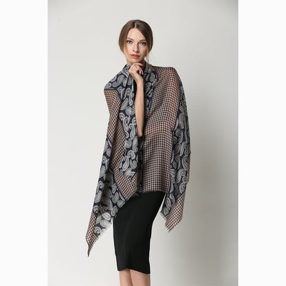 Ugg 100% Australian Merino Wool Scarf Ming Blue-Scarves-PEROZ Accessories
