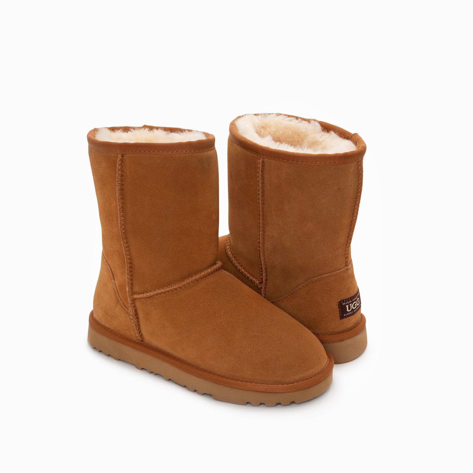 Ugg Boots Genuine Australian Sheepskin Unisex Short Classic Suede-Boots-PEROZ Accessories