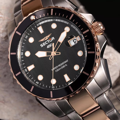 Sector 450 Two Tone Date Watch-PEROZ Accessories