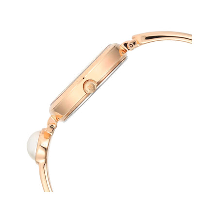 Titan Raga Power Pearls Quartz Analogue Rose Gold Dial Metal Strap with pearl Watch for Women-PEROZ Accessories