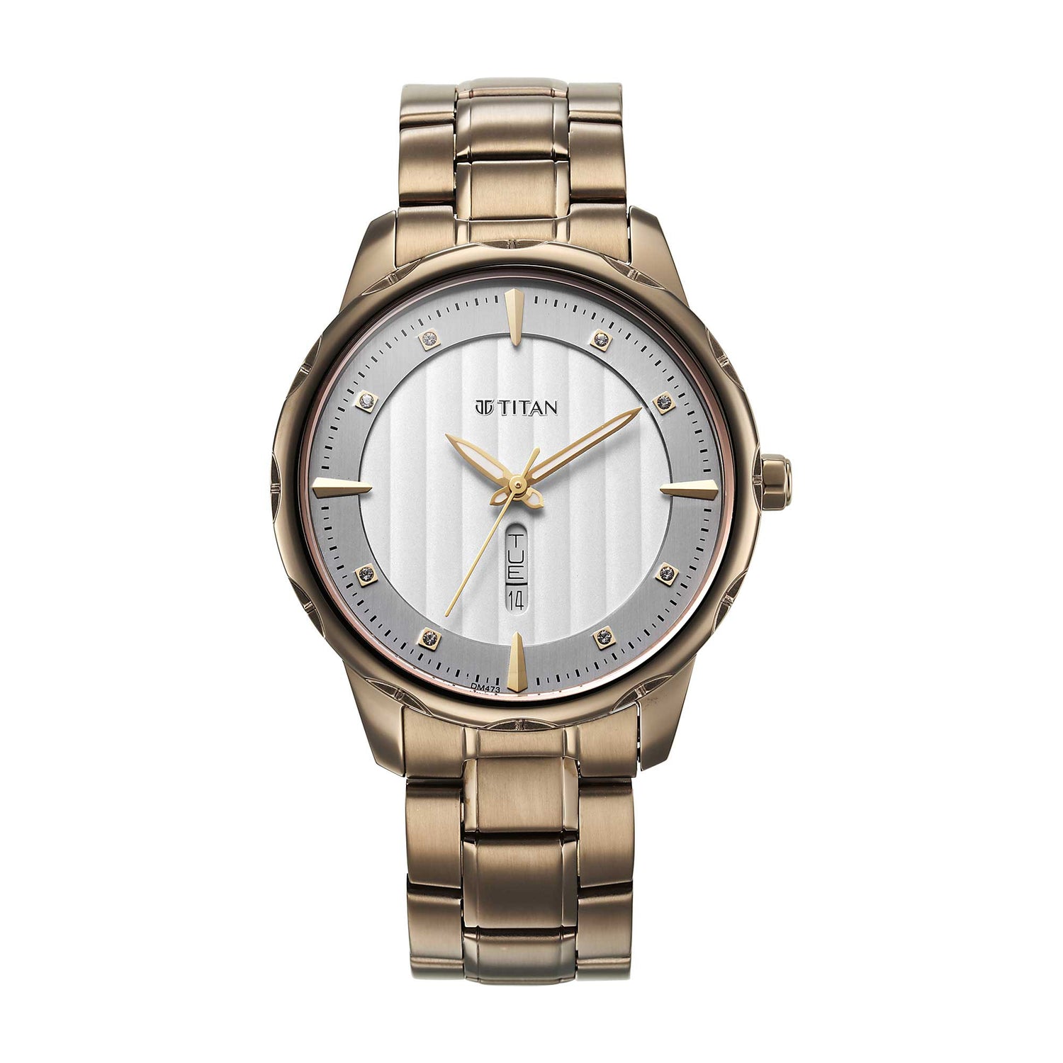 Titan Regalia Opulent White Dial Watch for Men-PEROZ Accessories