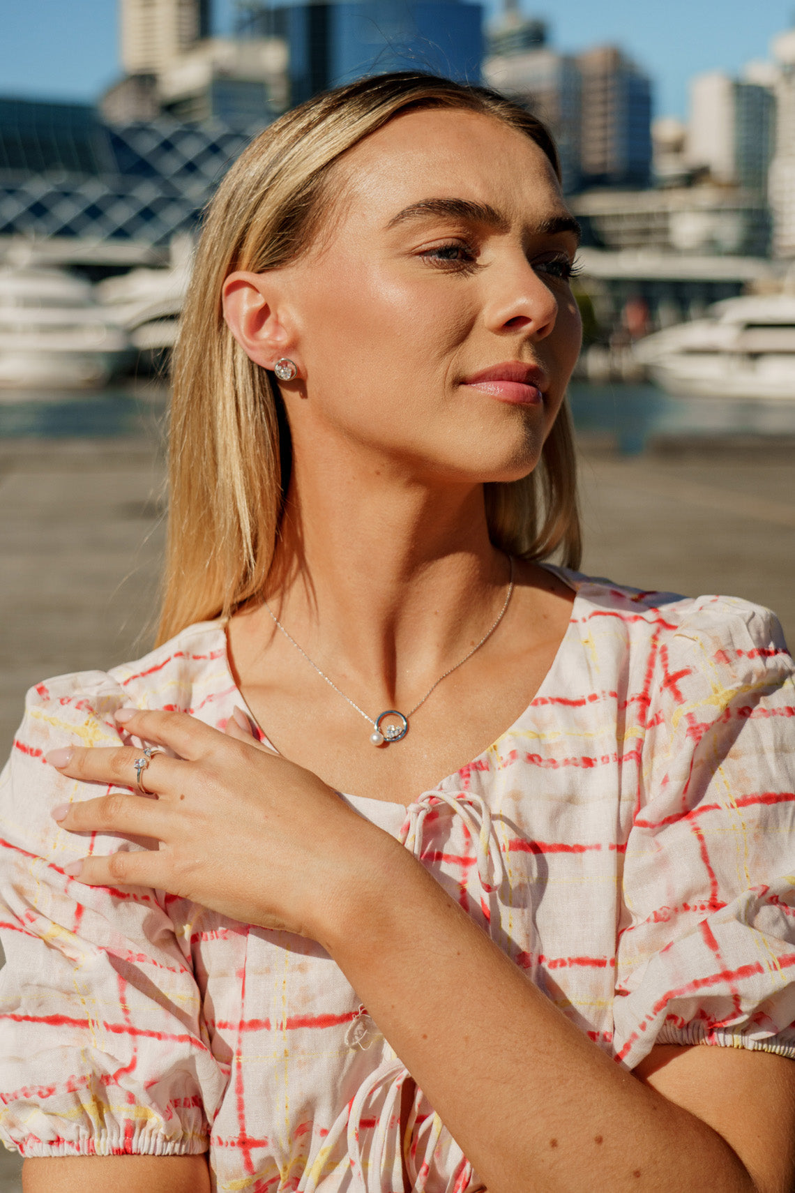 CHIC NOEL TOI ET MOI CIRCLE EARRINGS SILVER-PEROZ Accessories