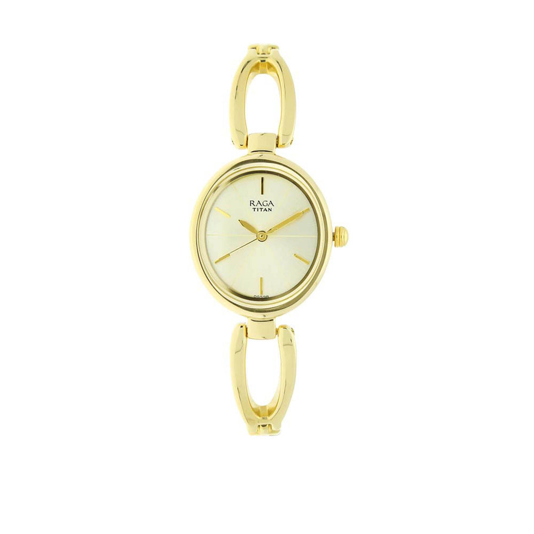 Titan Raga Viva Champagne Dial Women Watch With Metal Strap-PEROZ Accessories
