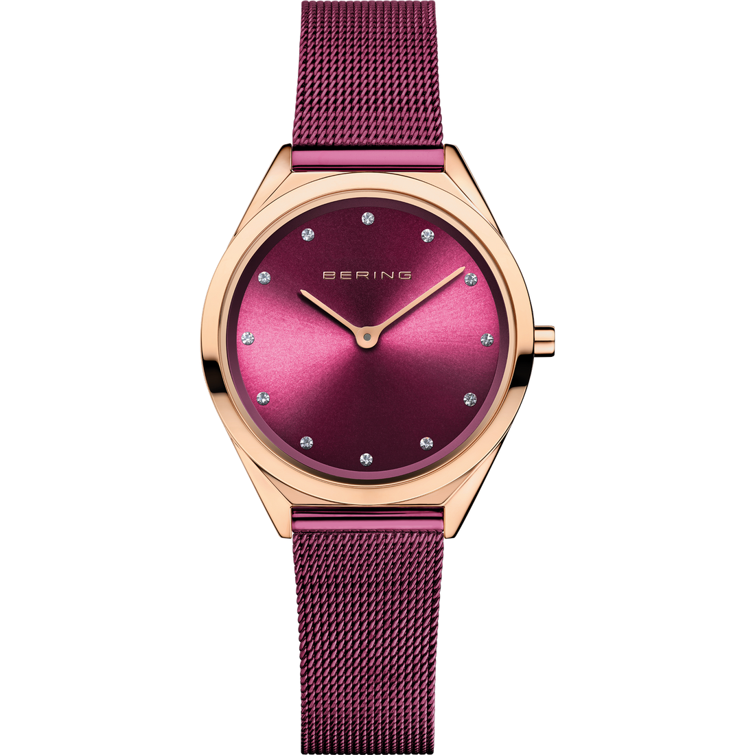 Bering Ladies Ultra Slim Purple Watch-PEROZ Accessories
