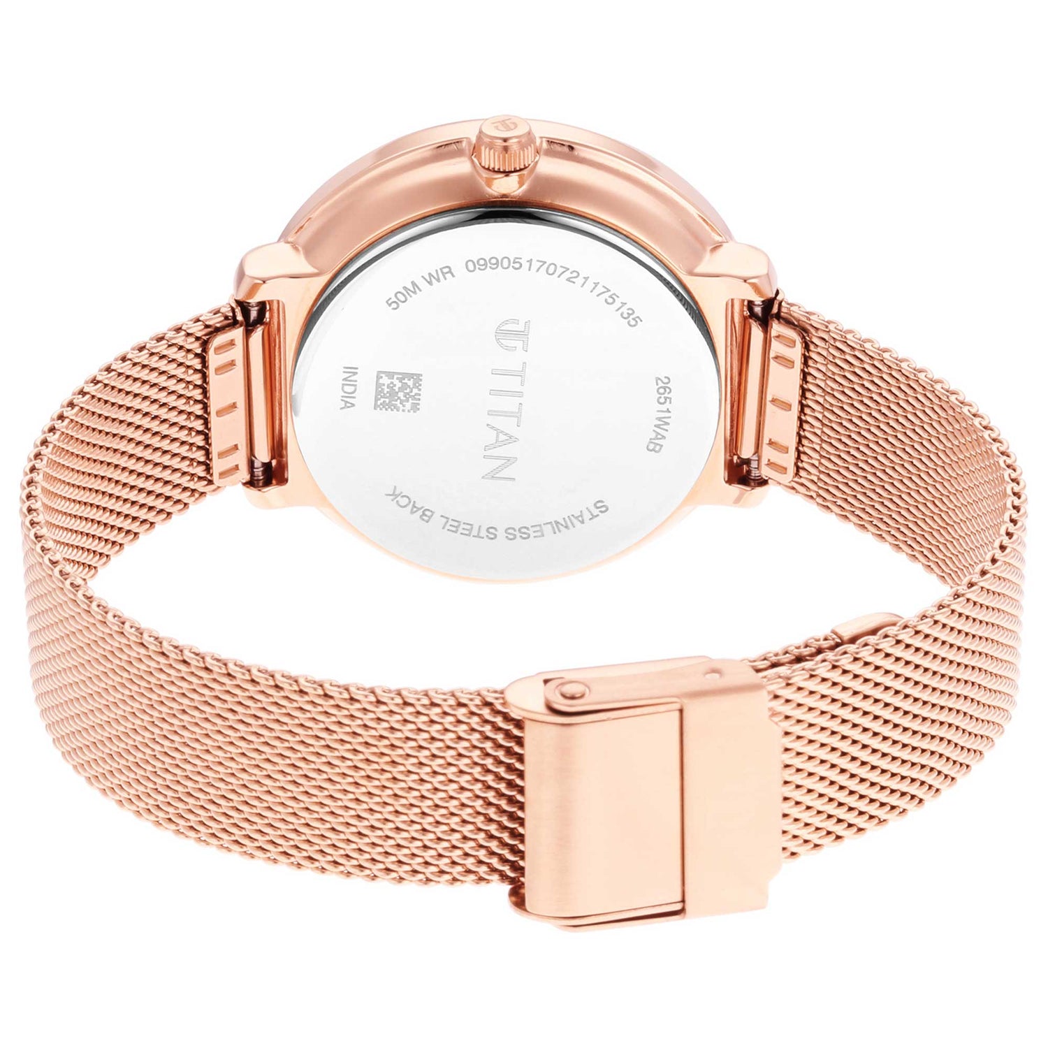Titan Workwear Silver Dial Women Watch With Stainless Steel Strap-PEROZ Accessories