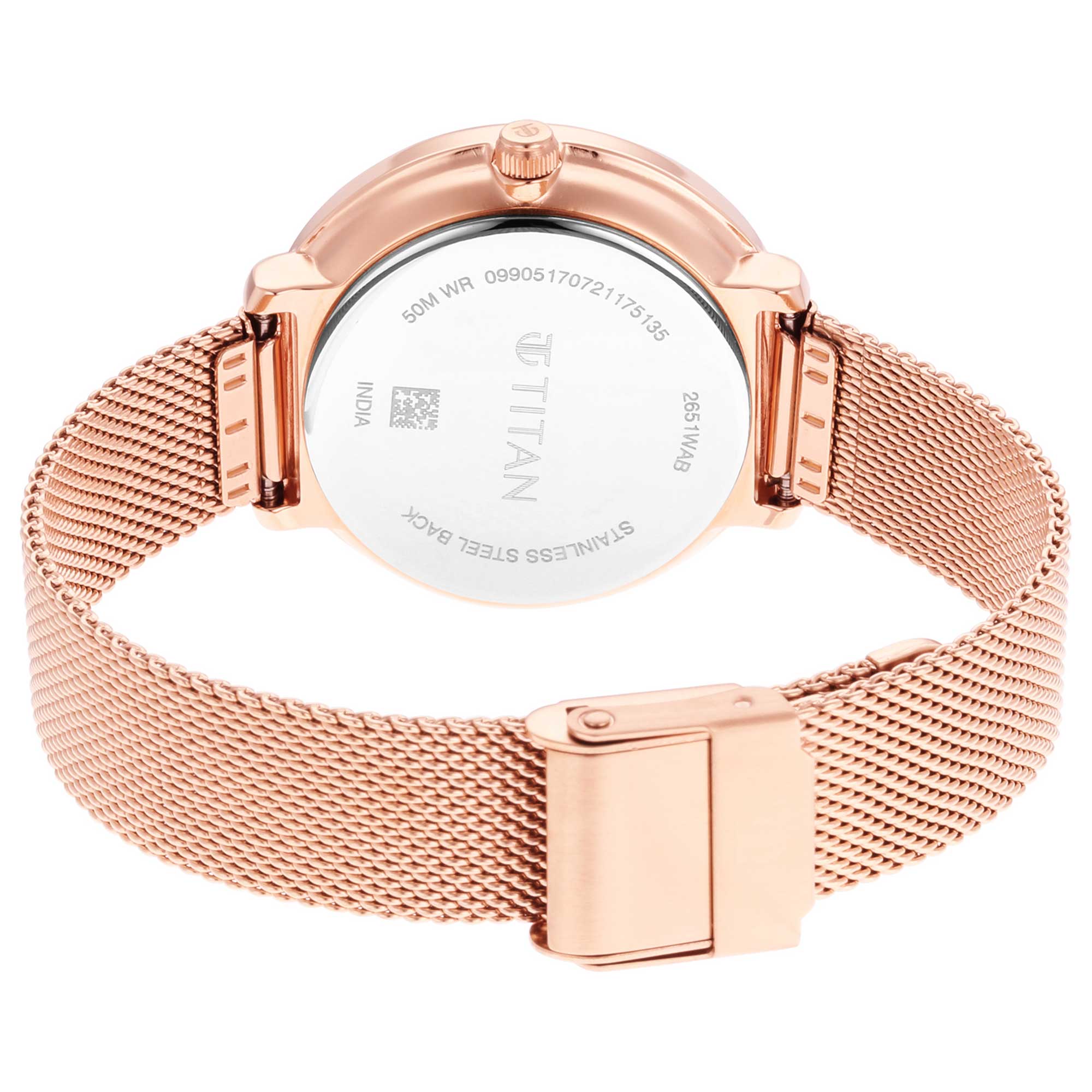 Titan Workwear Silver Dial Women Watch With Stainless Steel Strap-PEROZ Accessories