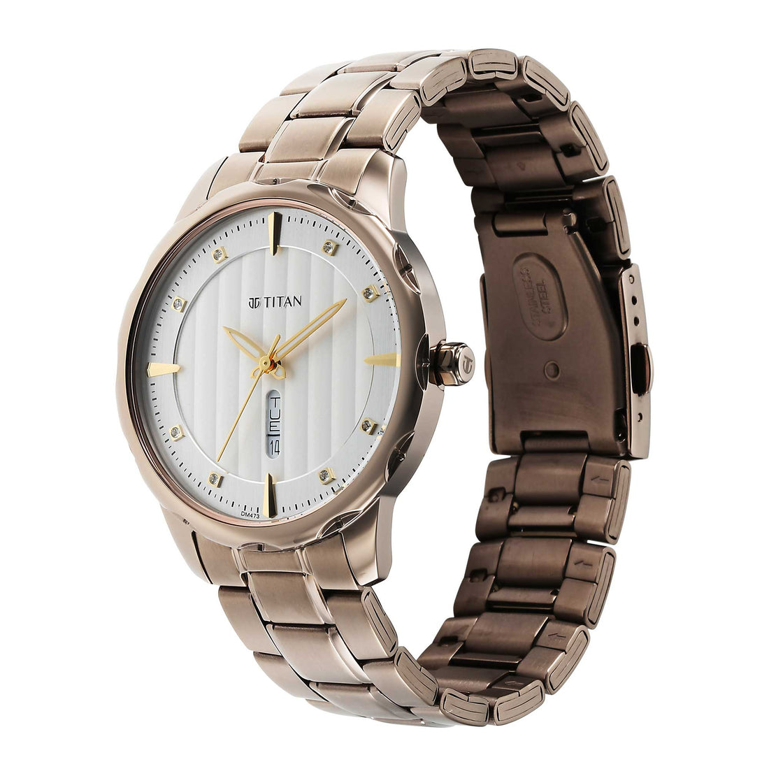 Titan Regalia Opulent White Dial Watch for Men-PEROZ Accessories