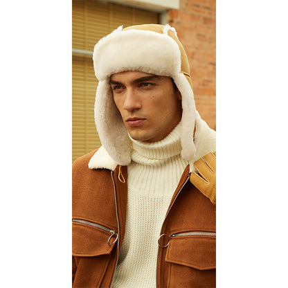 Ugg Button Aviator Hat-Hats-PEROZ Accessories