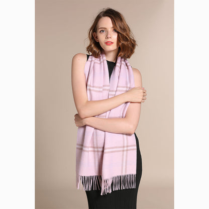 Ugg 100% Australian Merino Wool Reversible Scarf Dust Pink-Scarves-PEROZ Accessories