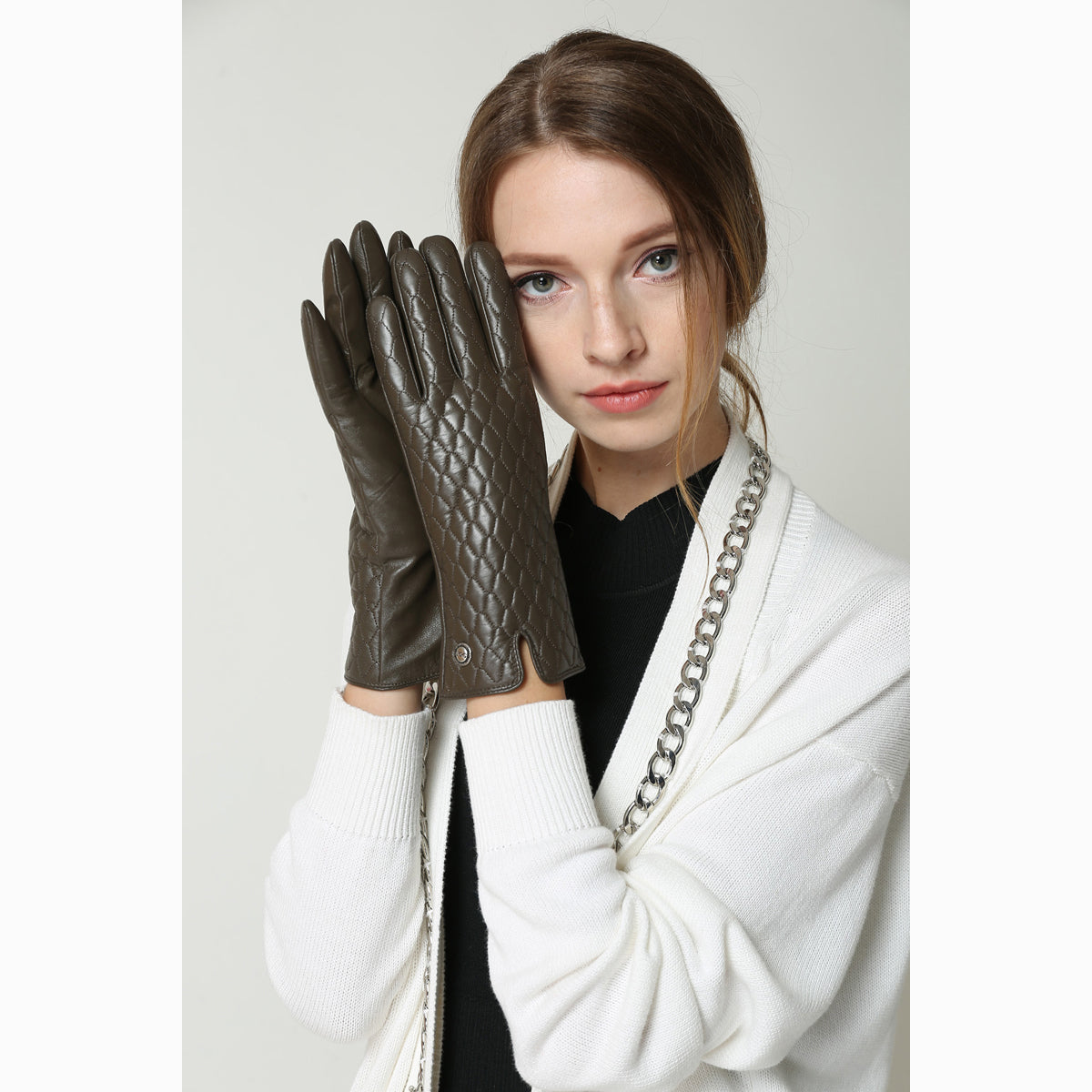Ugg Ladies Diamond Stitch Glove-Gloves-PEROZ Accessories