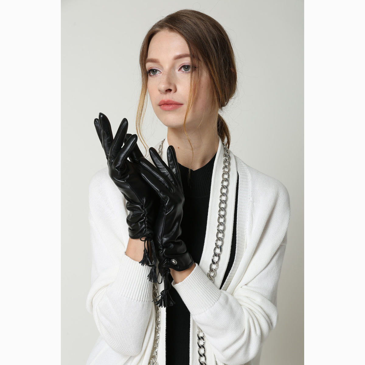 Ugg Ladies Tassle Glove-Gloves-PEROZ Accessories
