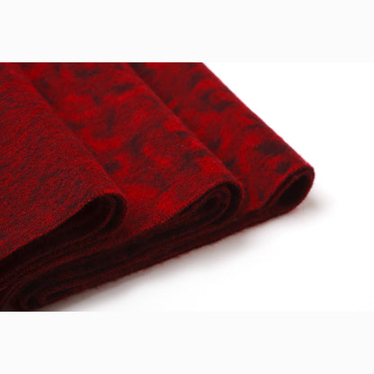 Ugg Cashmere &amp; Wool Wrap Red and Brown-Wrap-PEROZ Accessories