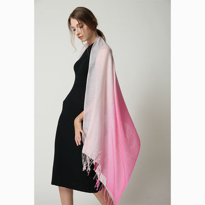 Ugg 100% Merino Wool Tie Dye Scarf Pink and Rose-Scarves-PEROZ Accessories