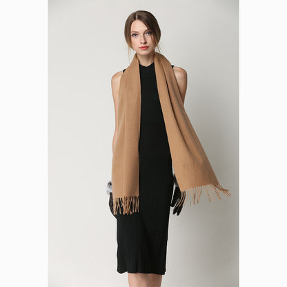 Ugg Cashmere &amp; Wool Scarf Camel-Scarves-PEROZ Accessories