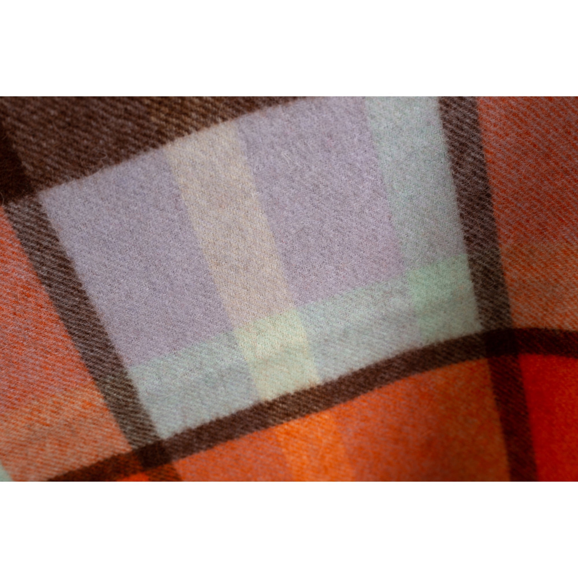 Ugg 100% Wool Scarf Maroon and Light Grey Check-Scarves-PEROZ Accessories